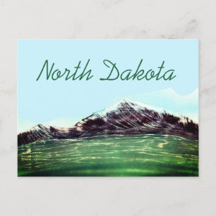 Gebiet Nord-Dakota Postkarte