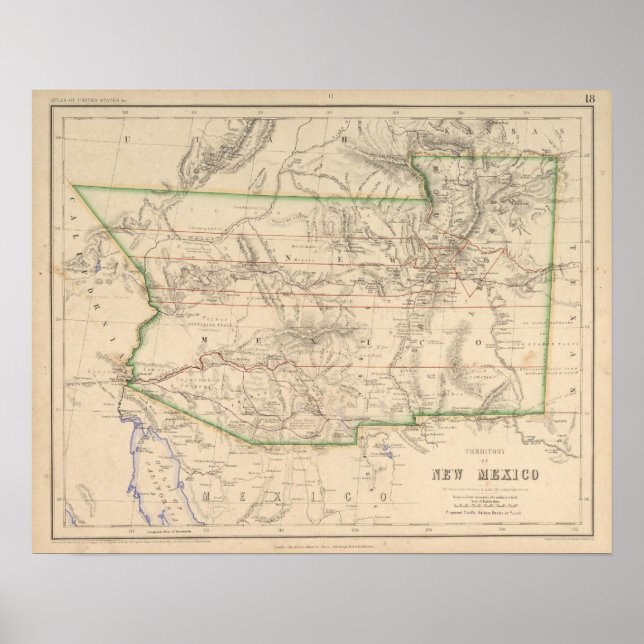 Gebiet von New Mexico Poster (Vorne)