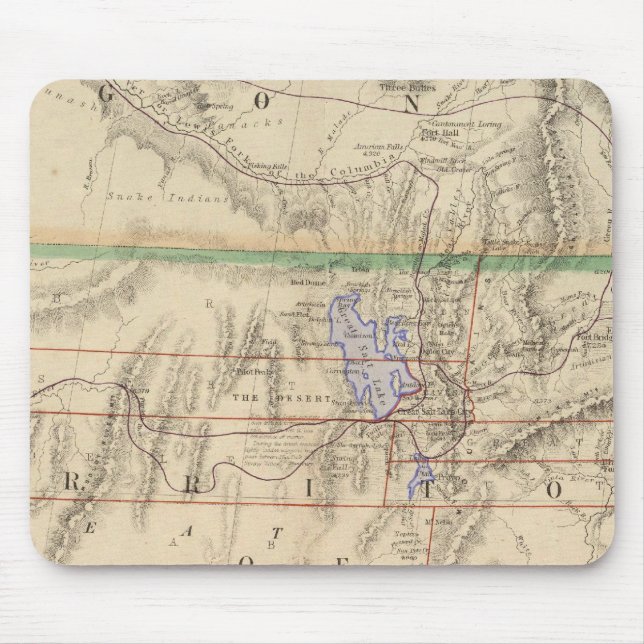 Gebiet von Utah Mousepad (Vorne)
