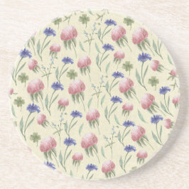 Gebiet wild lebender Blume Sandstein Untersetzer