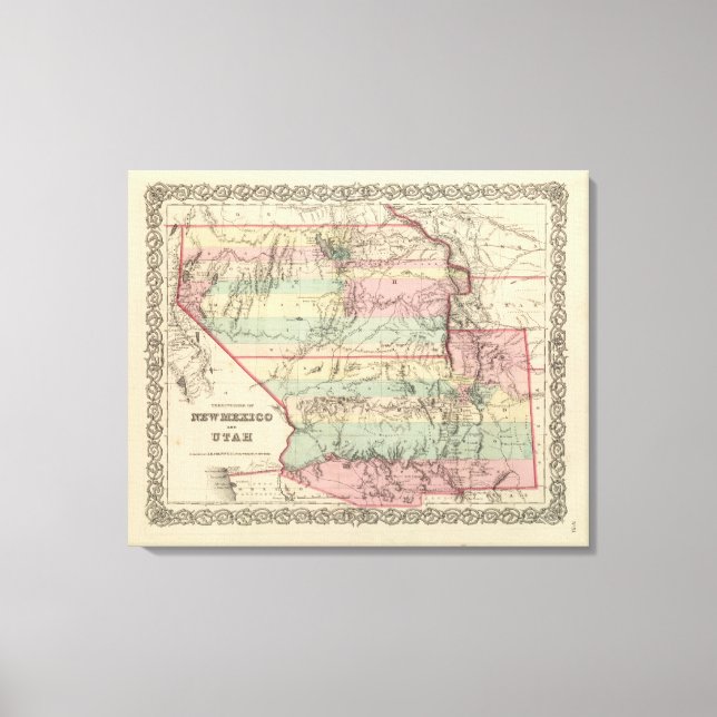 Gebiete von New Mexico und Utah Leinwanddruck (Vorderseite)