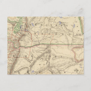 Gebiete Washington und Oregon Postkarte