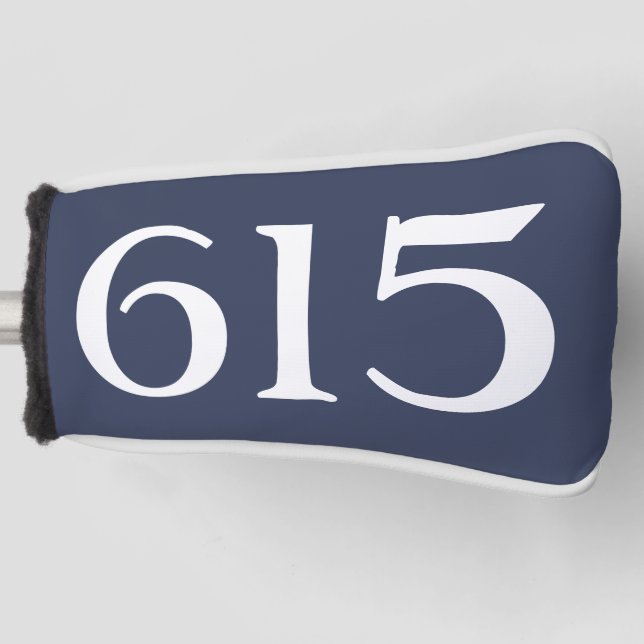 Gebietscode 615 (Nashville) Golf Headcover (Vorderseite)