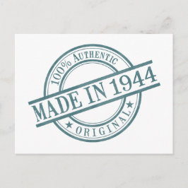 Gebildet 1944 Briefmarke-Logo für die Runde Gummi  Postkarte