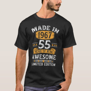Gebildet 1967 55 Jahre alt Geschenke 55. Geburtsta T-Shirt