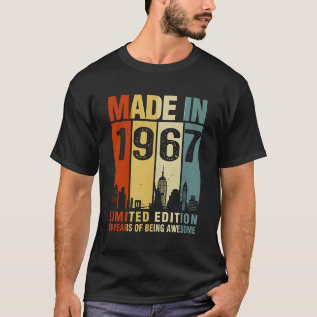 Gebildet 1967 56 Jahre Phantastisch T-Shirt (Vorderseite)