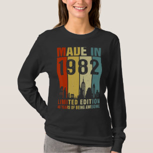 Gebildet 1982 40 Jahre alt 40. Geburtstag 1 T-Shirt