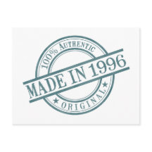 Gebildet 1996 Briefmarke-Logo für die Geburtstagsf