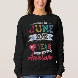 Gebildet im Juni 2012 10 Jahre Phantastisch 10. B Sweatshirt