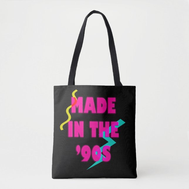 Gebildet in den 90er Jahren Retro Neon Custom Gebu Tasche (Vorderseite)