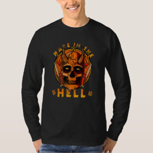 Gebildet in der Hölle Satan Teufel Dämon Schädelge T-Shirt