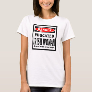 Gebildete Irische Frau T-Shirt