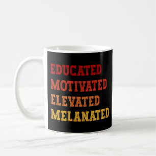 Gebildete motivierte, aufgereifte, melanierte Lehr Kaffeetasse