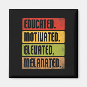 Gebildete motivierte erhöht melanated Bhm Afro Bla Magnet
