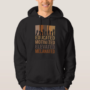 Gebildete motivierte erhöht melanated Junteenth Hoodie