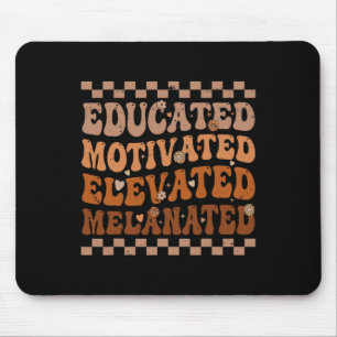 Gebildete Motivierte Erhöhte Melanisierte Schwarze Mousepad