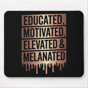 Gebildete motivierte, erhöhte und schmelzende schw mousepad