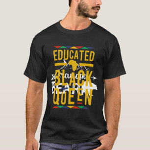 Gebildete Schwarze Königin T-Shirt