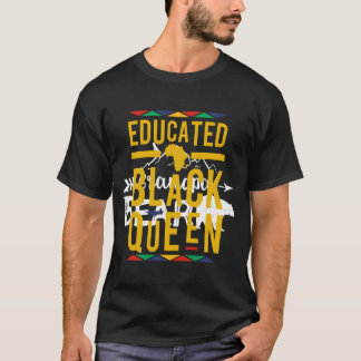 Gebildete Schwarze Königin T-Shirt