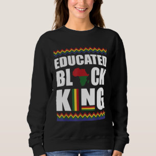 Gebildete Schwarze Königsgeschichte Monat Afrikani Sweatshirt