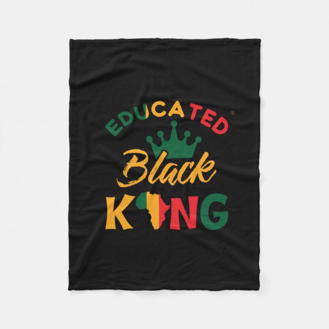 gebildeten_black_king_012 fleecedecke (Vorderseite)