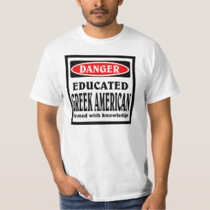 Gebildeter griechischer Amerikaner. T-Shirt