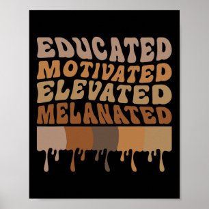 Gebildeter Motivierter Erhöhter Melanisierter Schw Poster