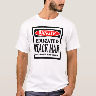 Gebildeter Schwarzer Mann T-Shirt