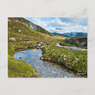 Gebirgbrook Foto Postkarte. Norwegen Postkarte