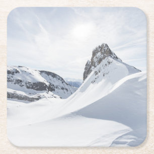 Gebirge Achensee Zillertal, Österreich Rechteckiger Pappuntersetzer