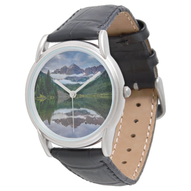 Gebirge | Aspen Colorado Armbanduhr (Schrägansicht)