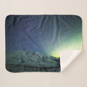 Gebirge   Aurora Borealis & Milky Way Alaska Sherpadecke
