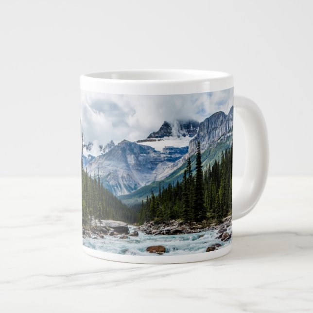 Gebirge | Banff National Park Alberta, Kanada Jumbo-Tasse (Vorderseite Rechts)