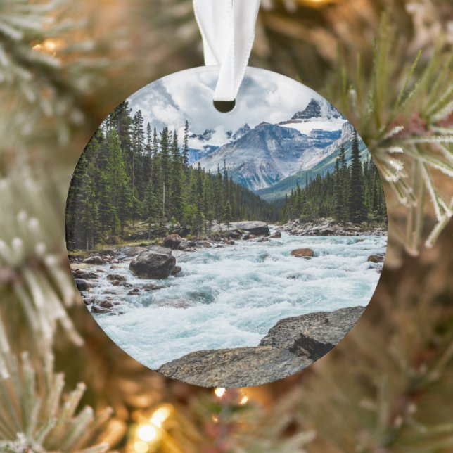 Gebirge | Banff National Park Alberta, Kanada Ornament (Baum)