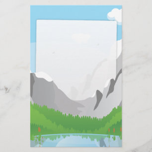 Gebirge Briefpapier