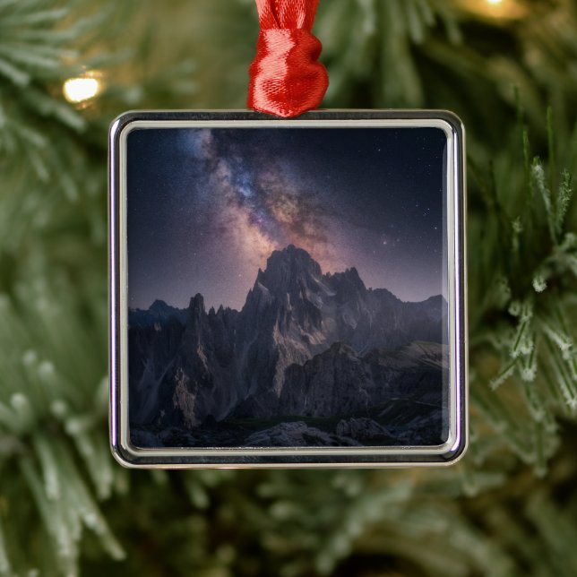 Gebirge | Dolomiten, Italien Ornament Aus Metall (Baum)