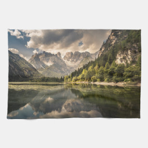Gebirge Dürrensee, Dolomiten, Italien Geschirrtuch
