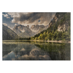 Gebirge   Dürrensee, Dolomiten, Italien Schneidebrett