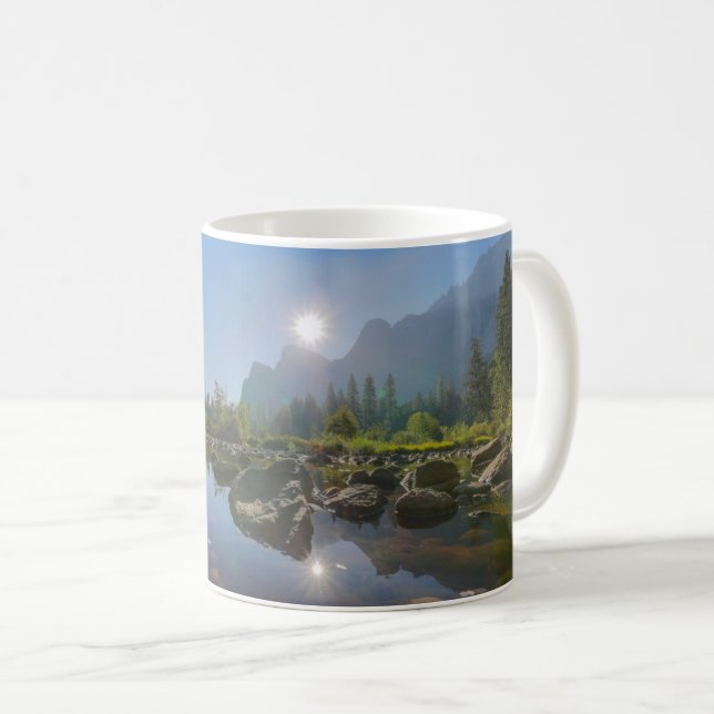Gebirge | El Capitan Yosemite Park, Kalifornien Kaffeetasse (VorderseiteRechts)