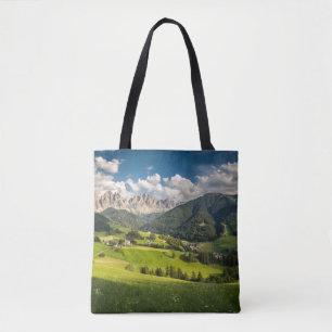 Gebirge   Funes Valley, Dolomiten, Italien Tasche