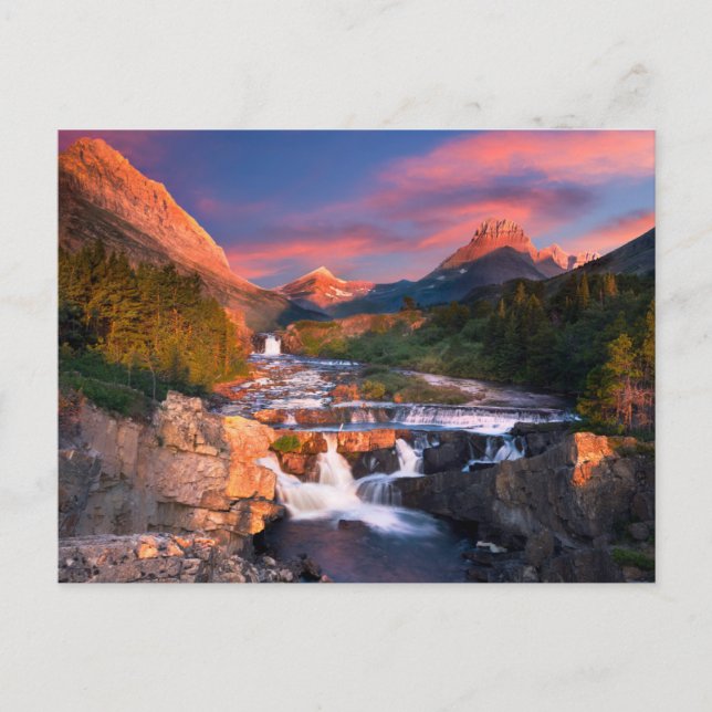 Gebirge | Glacier National Park, Montana Postkarte (Vorderseite)