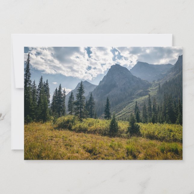 Gebirge | Heilige Kreuzwild, Colorado Dankeskarte (Vorderseite)