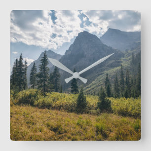 Gebirge Heilige Kreuzwild, Colorado Quadratische Wanduhr