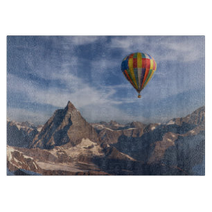 Gebirge   Heißluftballon Matterhorn Schweizer Alpe Schneidebrett