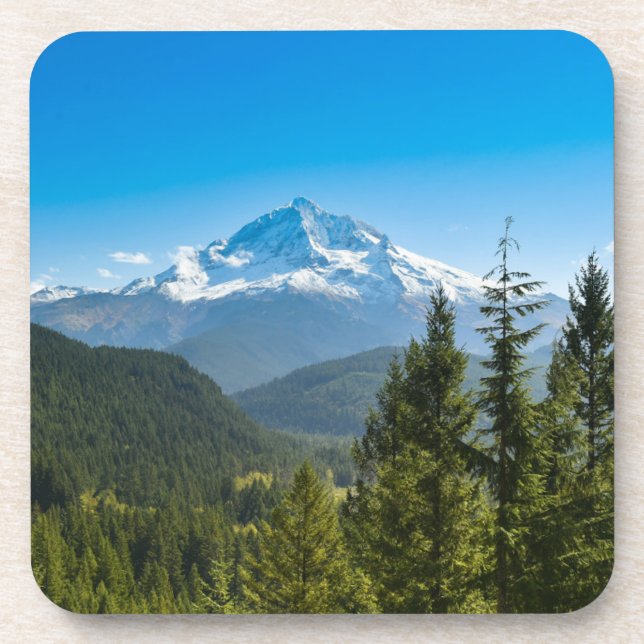 Gebirge | Hood Oregon Getränkeuntersetzer (Vorderseite)
