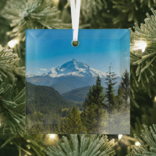 Gebirge   Hood Oregon Ornament Aus Glas