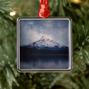Gebirge   Hood Portland, Oregon Ornament Aus Metall