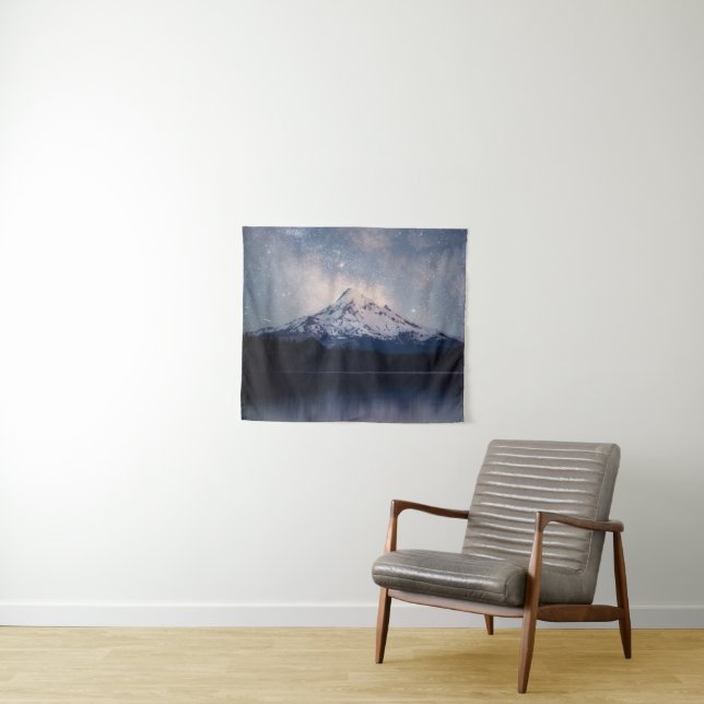 Gebirge | Hood Portland, Oregon Wandteppich (Beispiel (Horizontal))