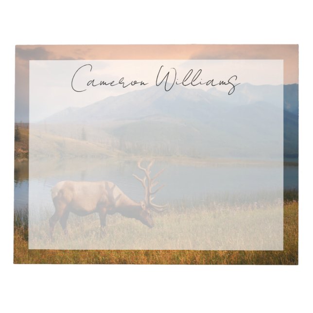 Gebirge | Jacques Mountain Range Alberta Kanada Notizblock (Vorderseite)