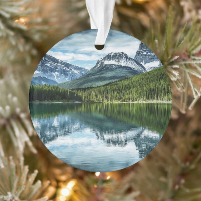 Gebirge | Kanadische Rockies, Alberta Kanada Ornament (Baum)